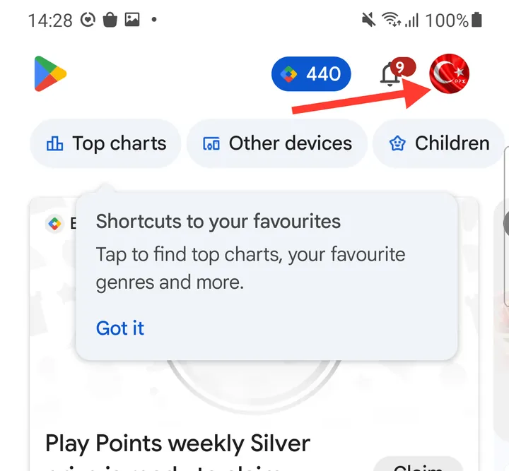 Adım 1: Google Play’de hesabı kontrol edin